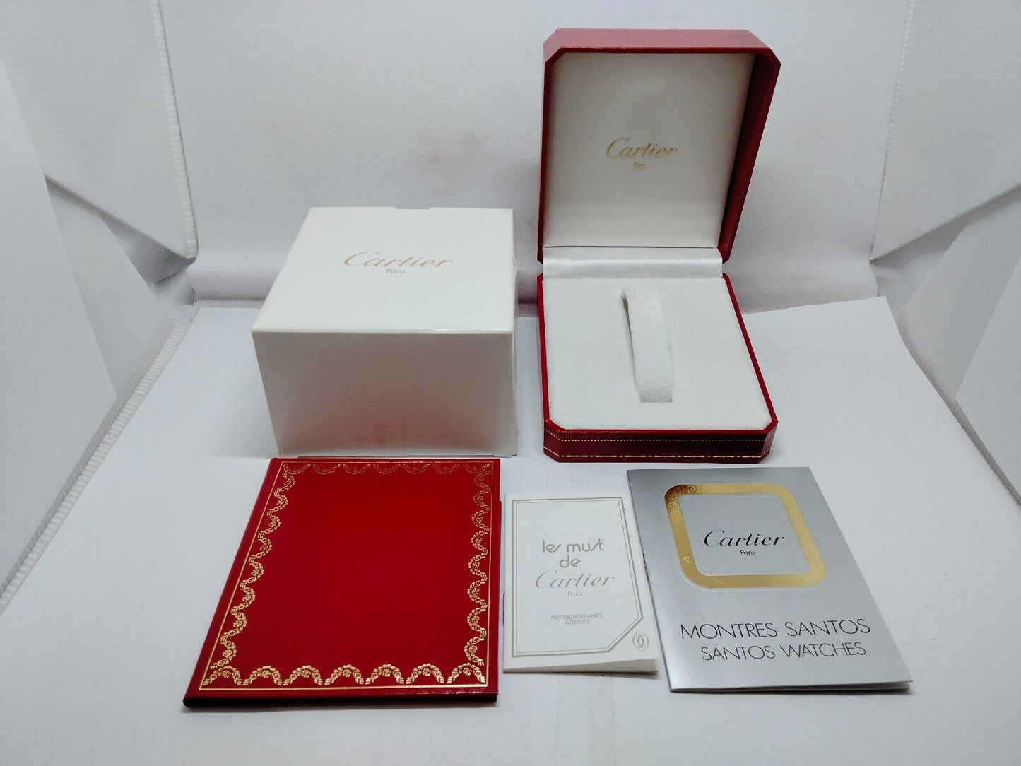 VINTAGE GENUINE Cartier watch box case KITKSA01 booklet 2011' DVD 1005001y5S