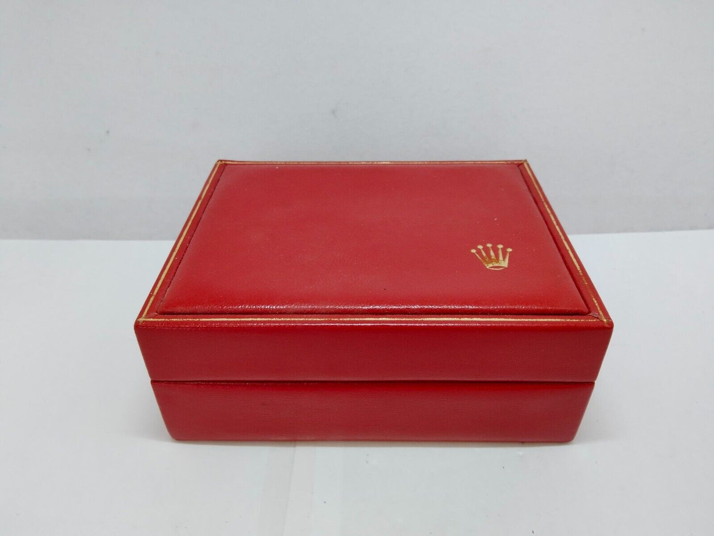 VINTAGE GENUINE ROLEX Red Watch box case 14.00.02 no inner cushion  0716002y28S