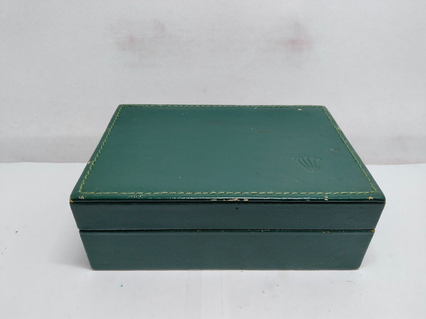 VINTAGE GENUINE ROLEX watch box case 68.00.06 no inner wood green 0119004y8S