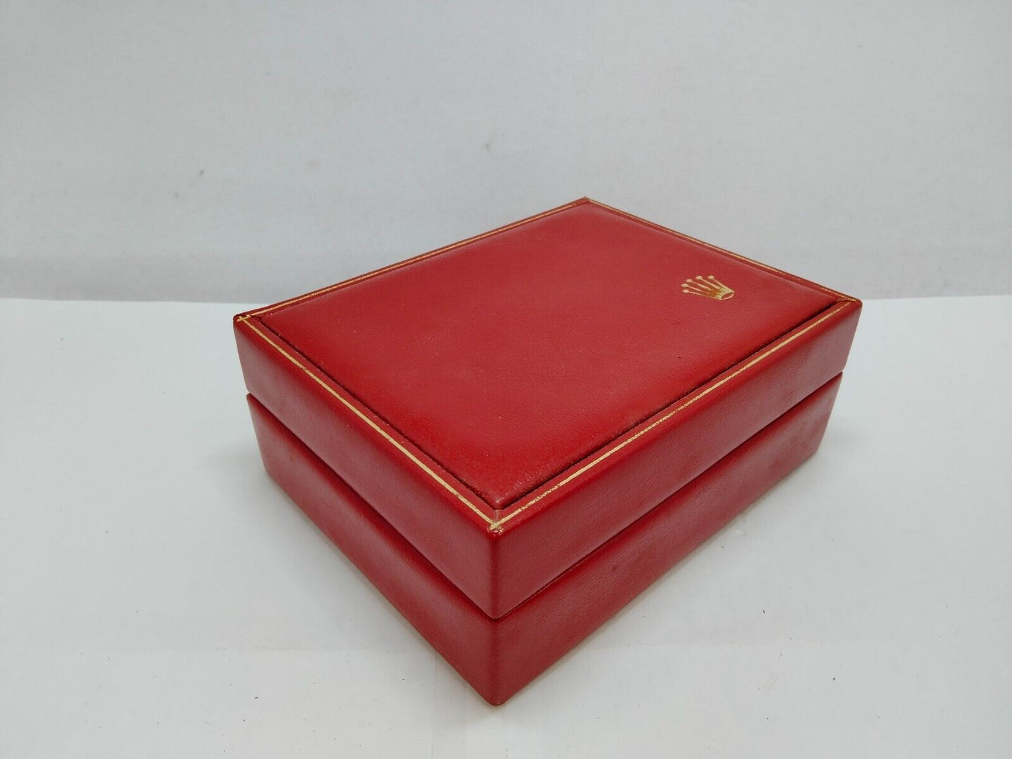 VINTAGE GENUINE ROLEX Red Watch box case 14.00.02 no inner cushion  0716002y28S