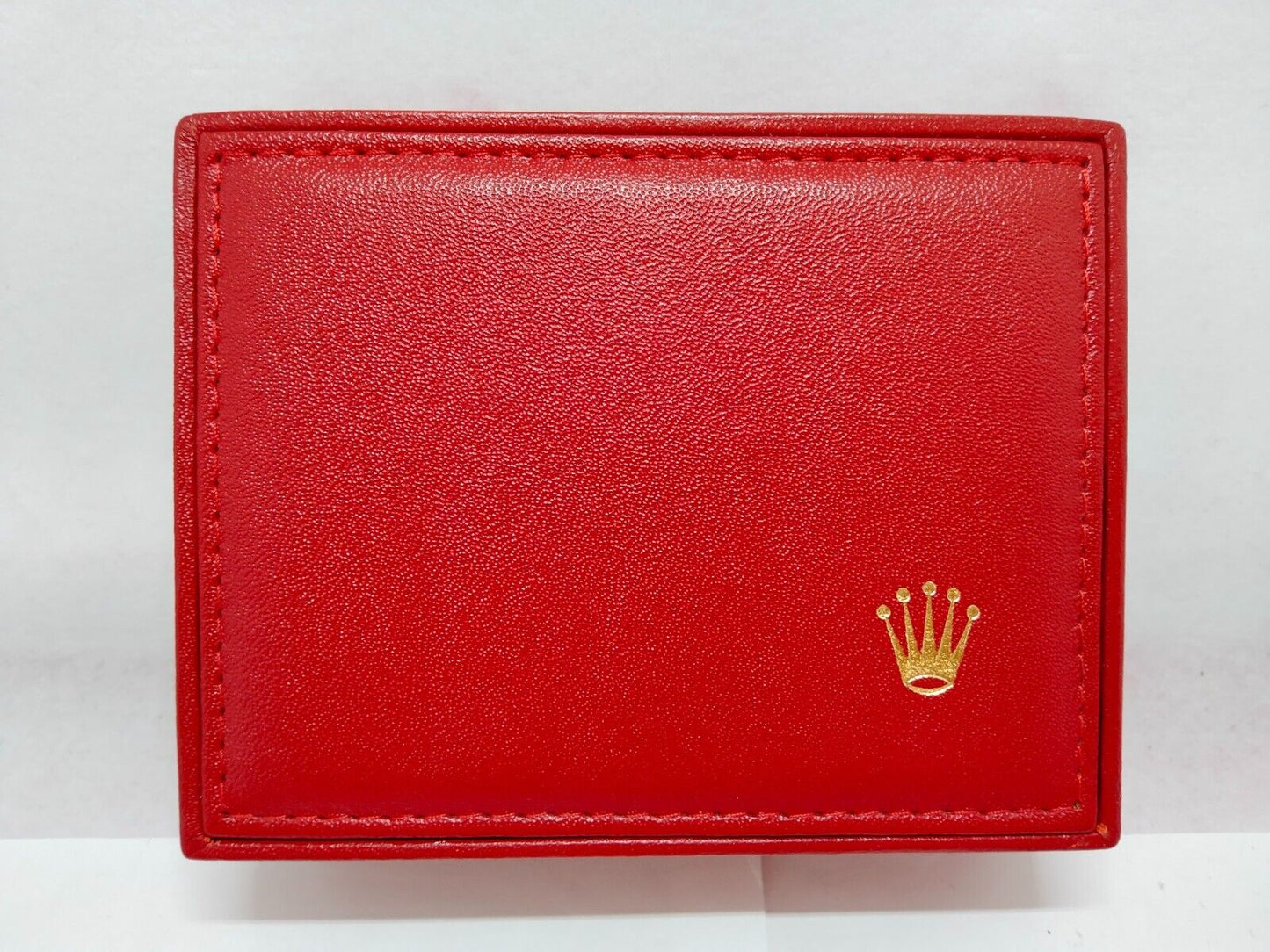 VINTAGE GENUINE ROLEX watch box case  no inner cushion red 14.00.08 1120011y4S