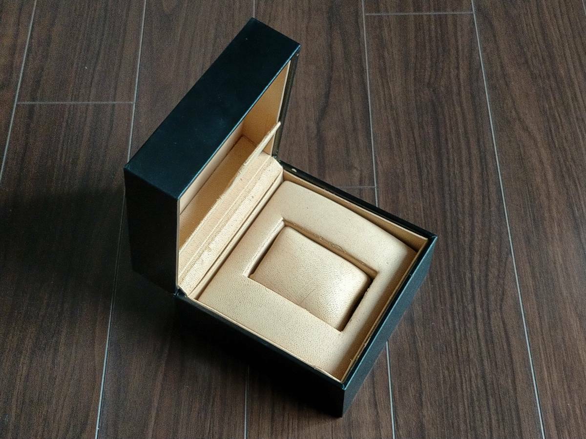 VINTAGE GENUINE BVLGARI watch box case booklet black leather 0516005y