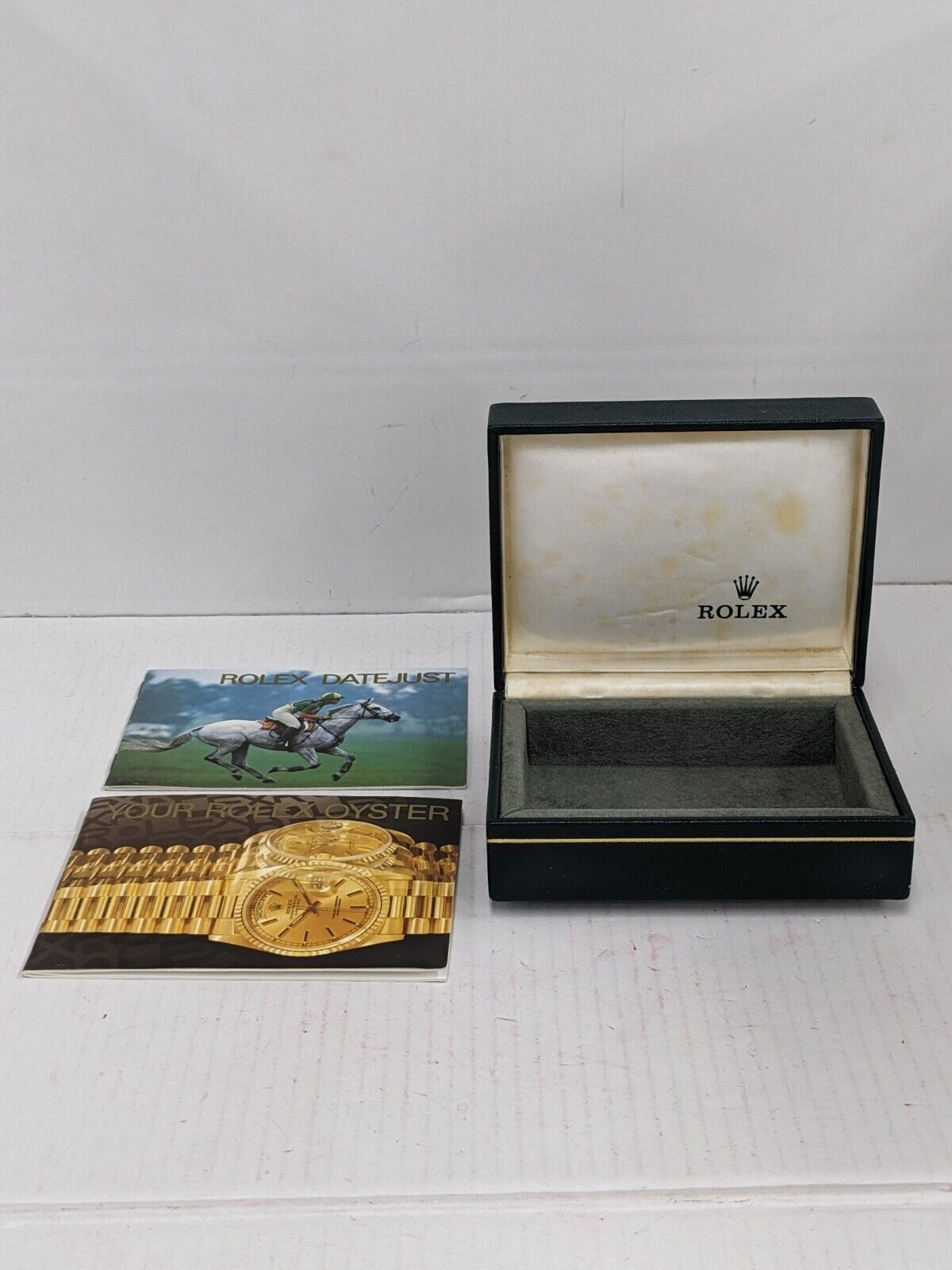 VINTAGE GENUINE ROLEX watch box case booklet 11.00.71 no inner wood 231002002yS