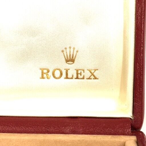 VINTAGE GENUINE ROLEX watch box case 14.00.08 Red wood no inner 231125004y1S