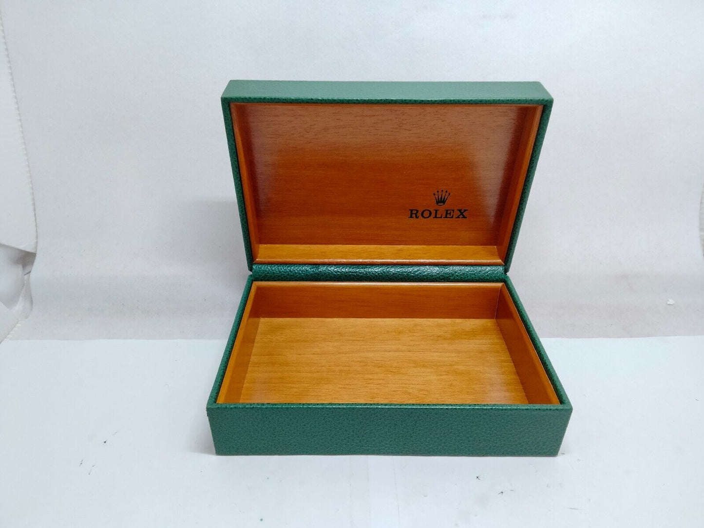 VINTAGE GENUINE ROLEX Green watch box case 68.00.08 no inner cushion 1223004y3S