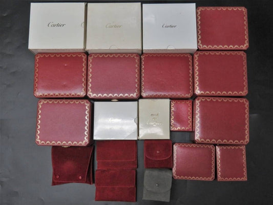 GENUINE CARTIER Red watch box case leather 20 set warranty guarantee 231011002yS