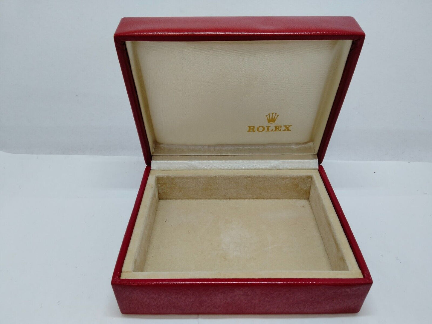 VINTAGE GENUINE ROLEX red watch box case 14.00.02 0707003y8S