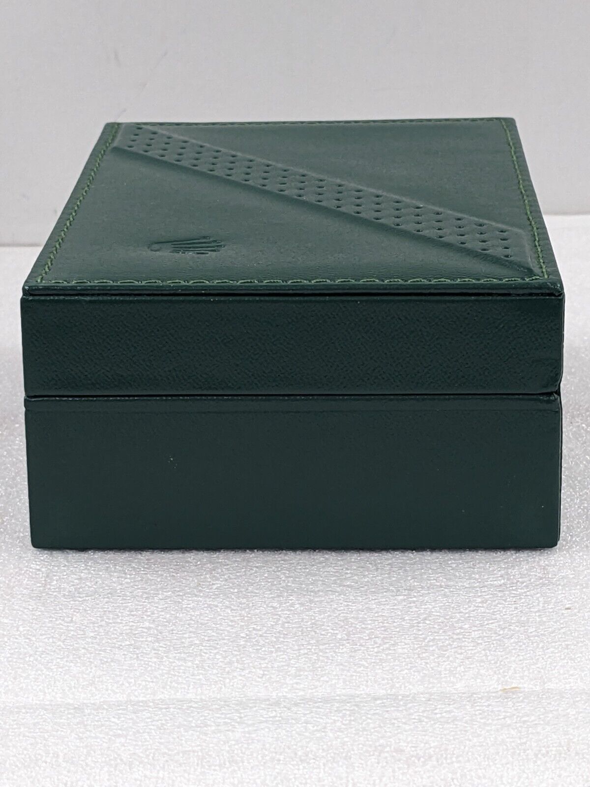 VINTAGE GENUINE ROLEX Green watch box case 68.00.06 leather wood 231109004y4S