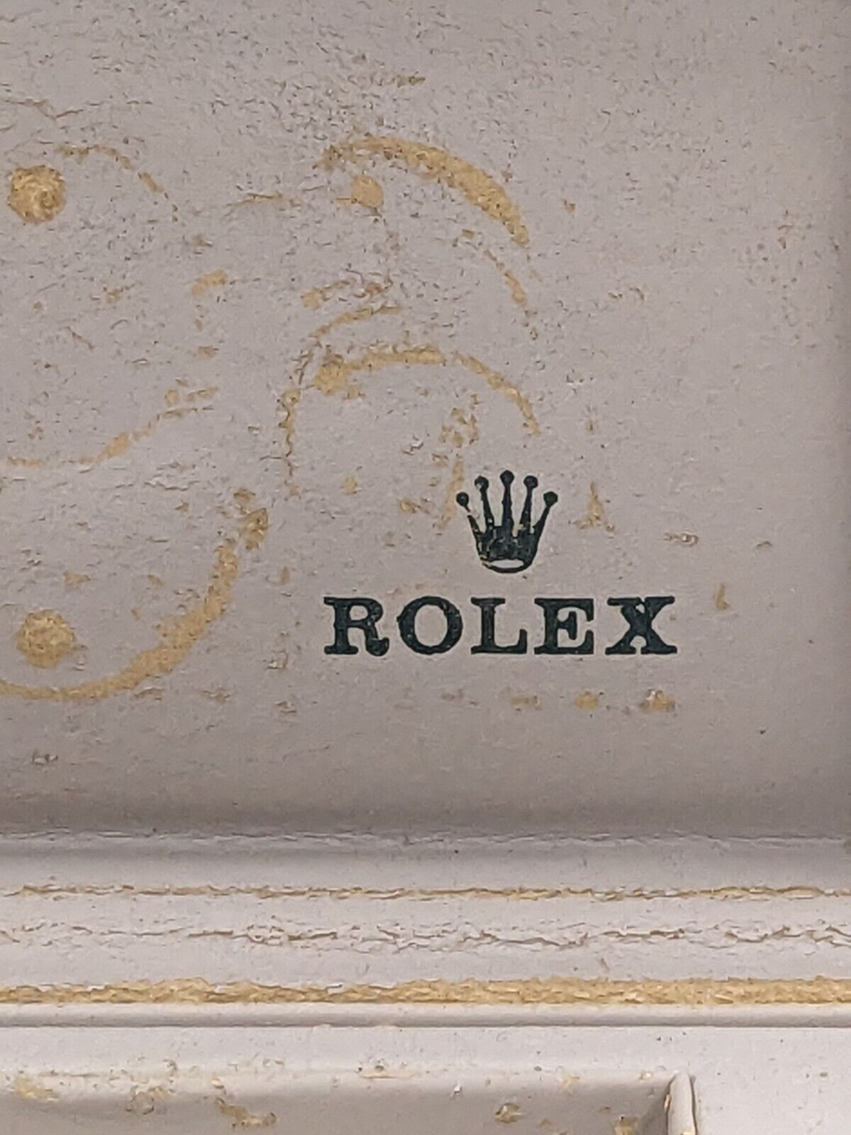 VINTAGE GENUINE ROLEX Green watch box case 68.00.2 leather no inner 231109004y8S