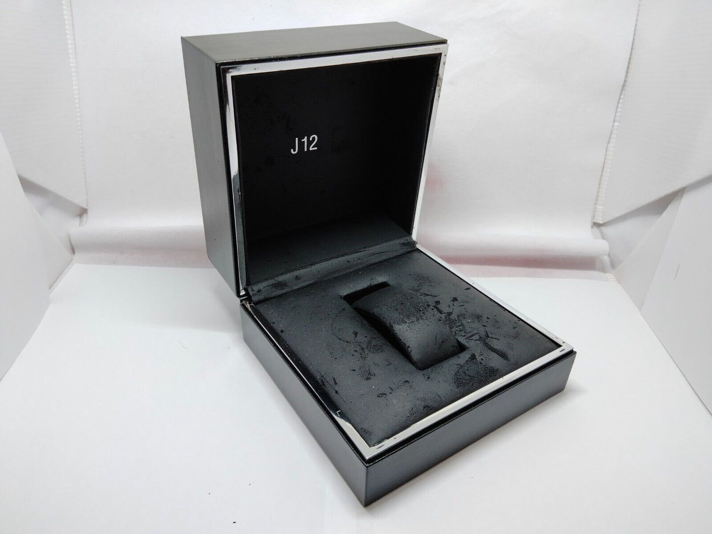 VINTAGE GENUINE CHANEL J12 watch case box box black leather 1111001e2S