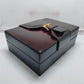 VINTAGE GENUINE ROLEX Day-Date brown watch box case 71.00.04 wood 230911003yS