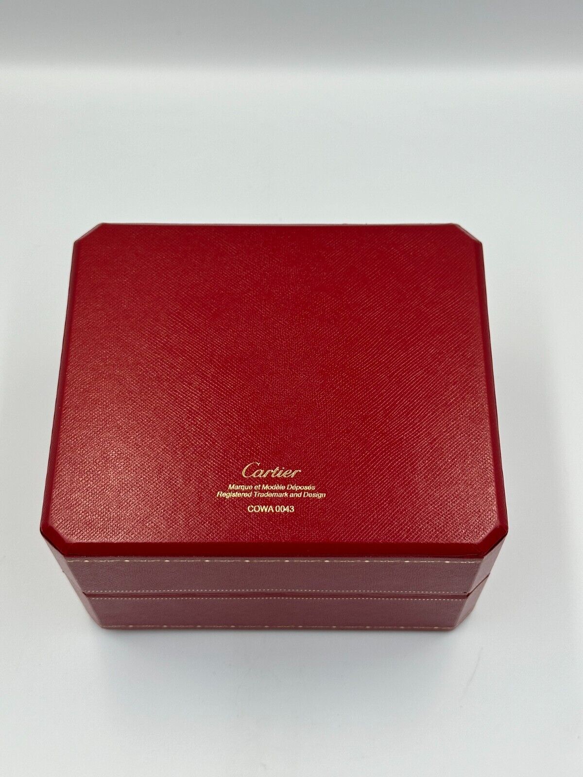 VINTAGE GENUINE CARTIER watch box case wood COWA 0043 Booklet DVD 240218007yA