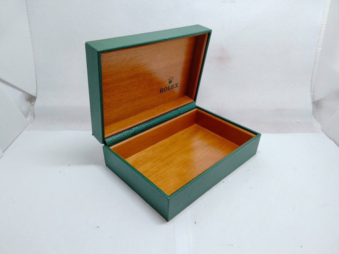 VINTAGE GENUINE ROLEX Green watch box case 68.00.08 no inner cushion 1223004y3S