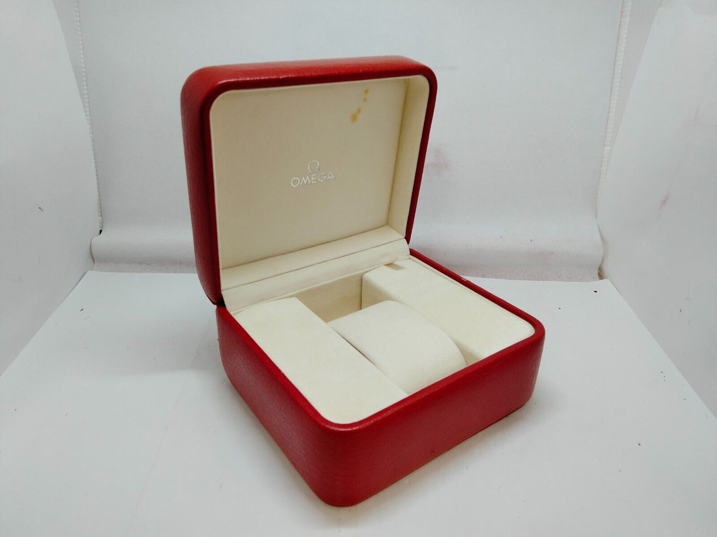 VINTAGE GENUINE OMEGA Seamaster Speedmaster watch box case booklet red 1003002yS