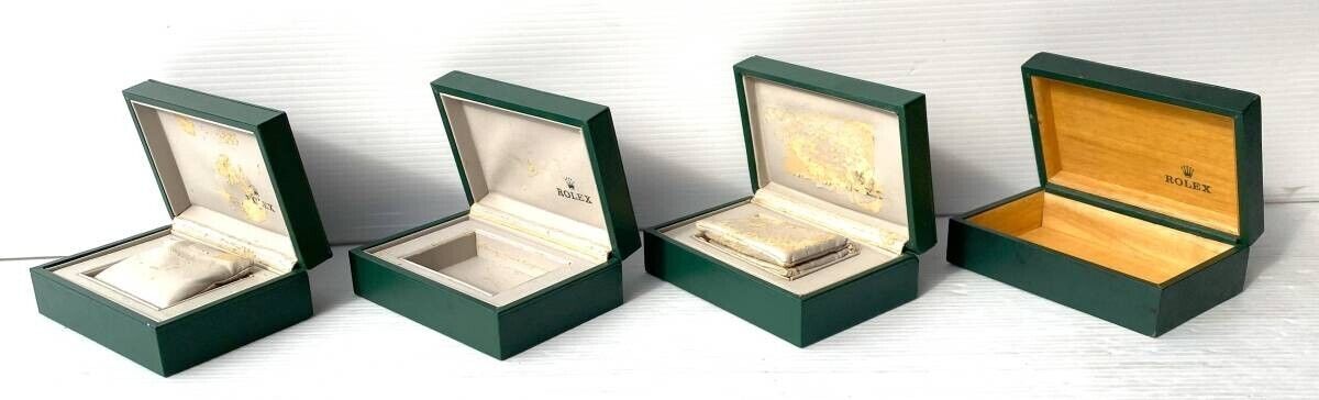 VINTAGE GENUINE ROLEX watch box case 68.00.2 Green 7 set no inner 231214006y1S