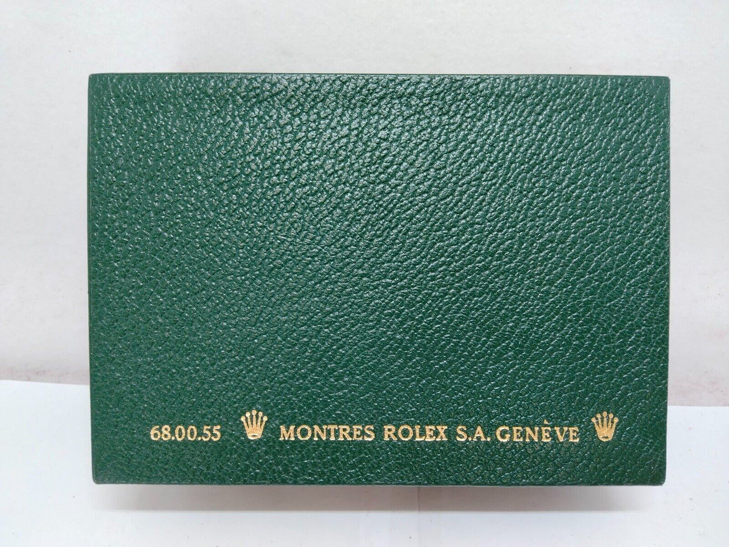 VINTAGE GENUINE ROLEX Green watch box case 68.00.55 no inner cushion 0905001y7S