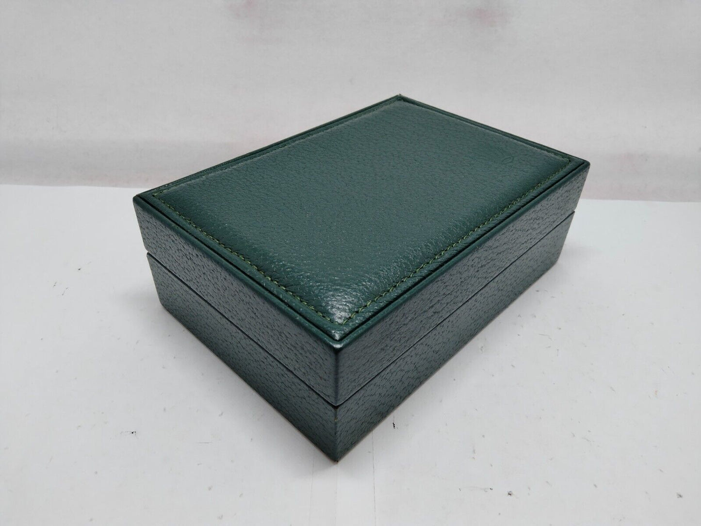 VINTAGE GENUINE ROLEX watch box case 68.00.01 Green no inner wood 0208001y1S