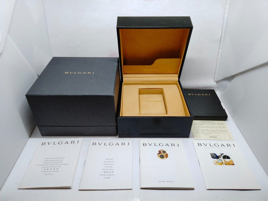 VINTAGE GENUINE BVLGARI watch box case booklet warranty guarantee 230716010yS