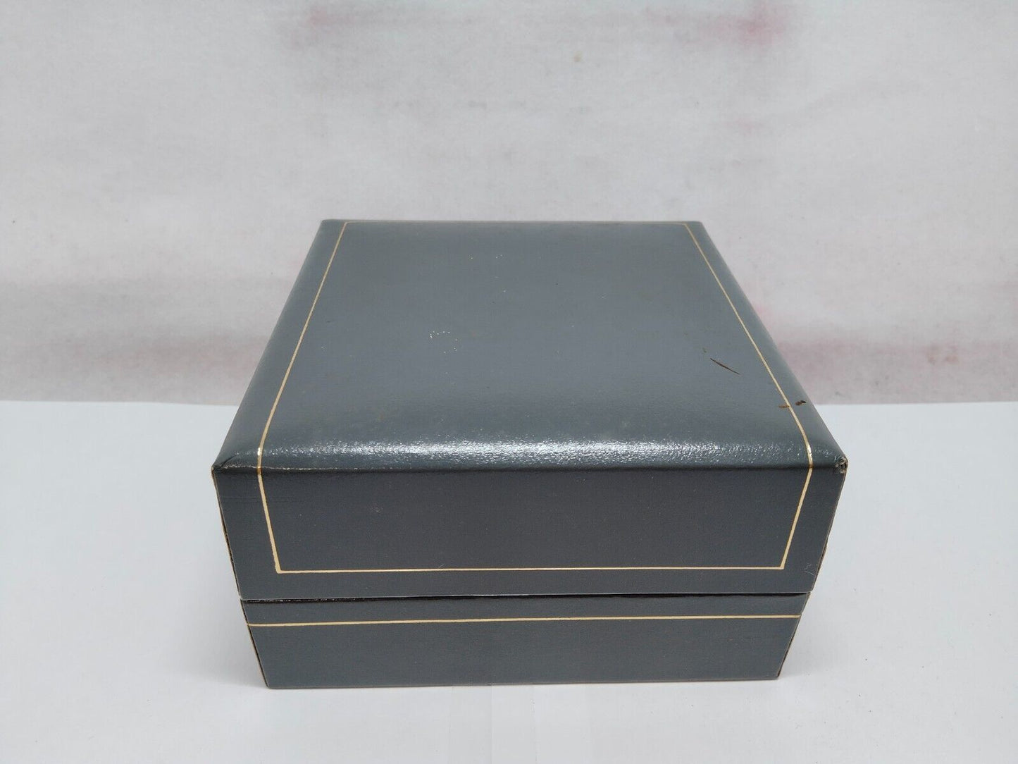 VINTAGE GENUINE GUCCI Dunhill watch box case Green leather wood 230602001y4S