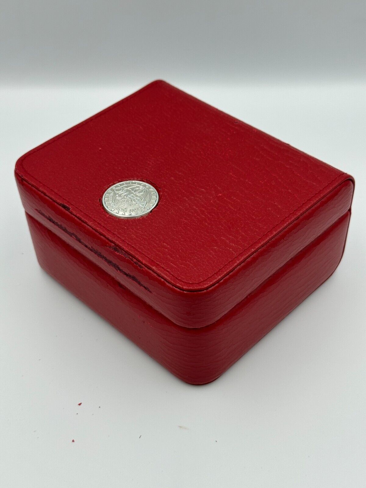 VINTAGE GENUINE OMEGA Red Speedmaster Seamaster watch box case Link 240118001yA