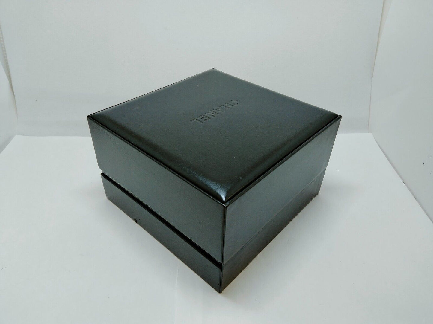 VINTAGE GENUINE CHANEL J12 watch case box box booklet black 0529012yS