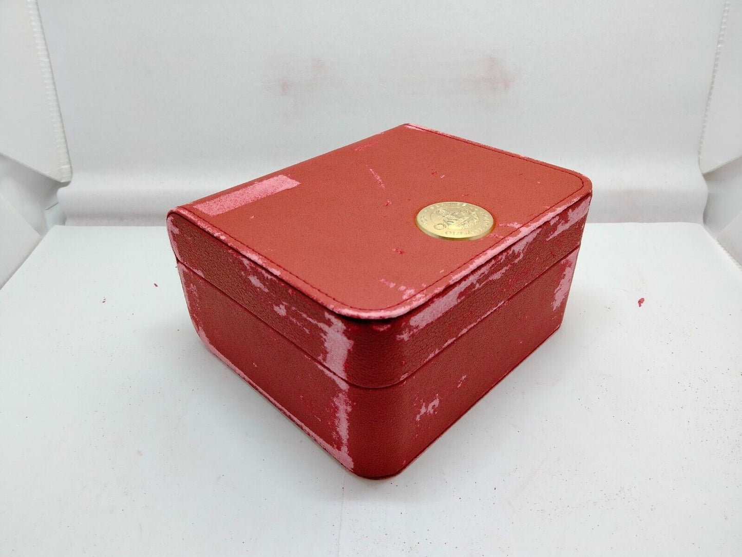 VINTAGE GENUINE OMEGA Speedmaster Seamaster watch box case Booklet red 1020004yS