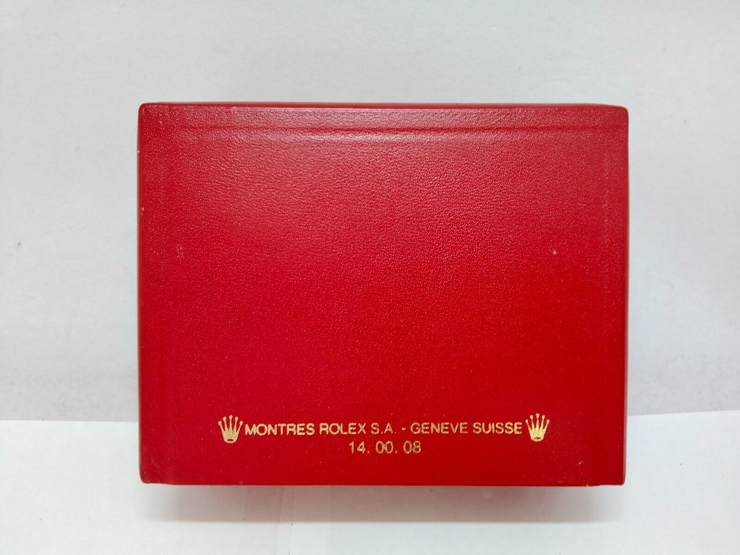 VINATAGE GENUINE Rolex Red Watch box case 14.00.08 no inner cushion 0716002y29S