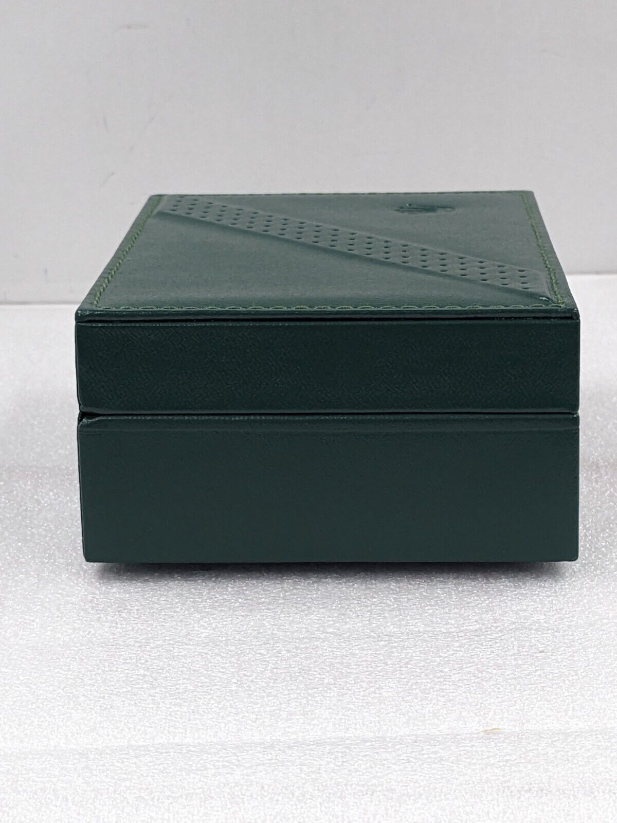 VINTAGE GENUINE ROLEX Green watch box case 68.00.06 leather wood 231109004y4S