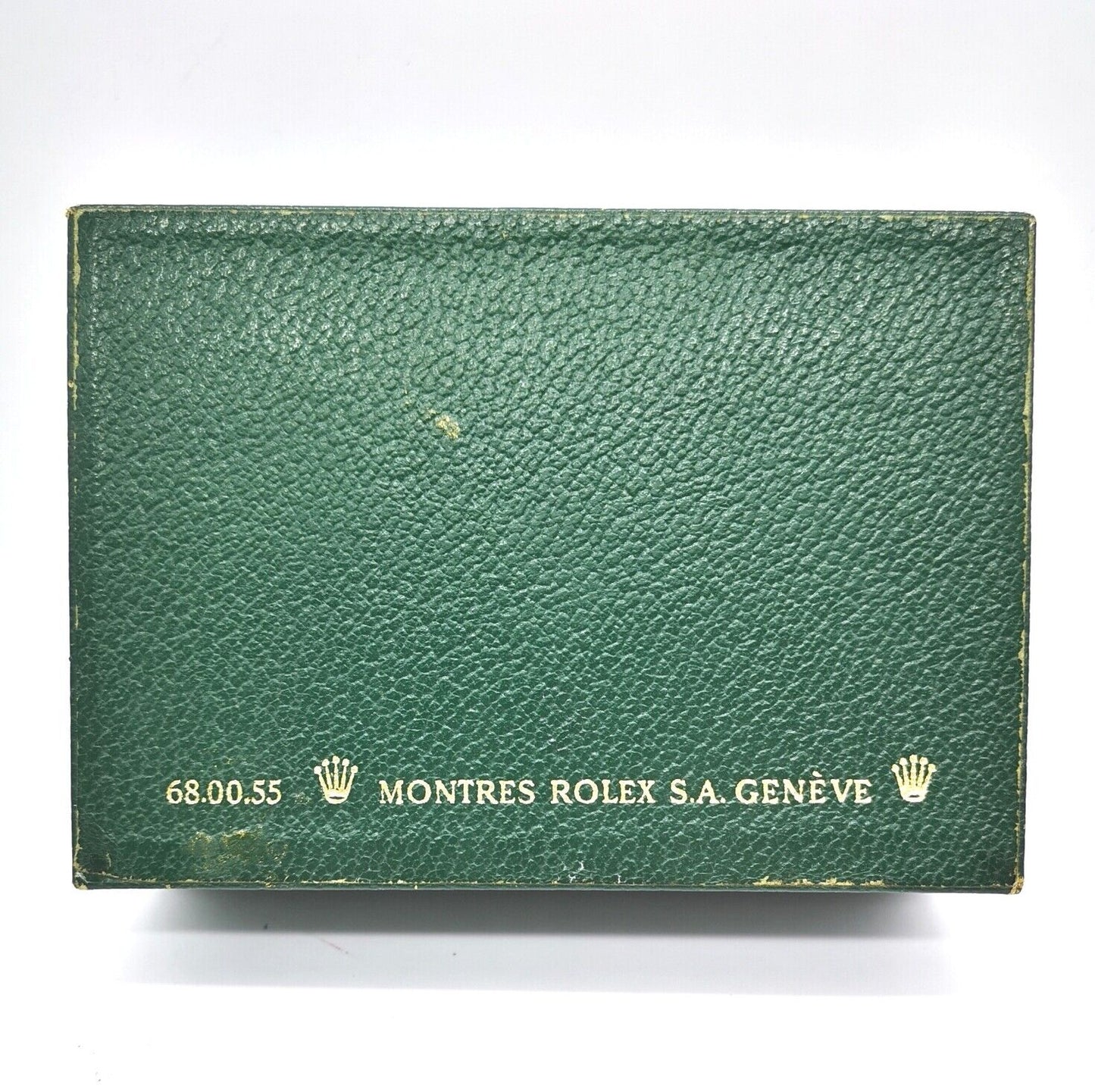 VINTAGE GENUINE ROLEX watch box case no inner cushion 68.00.55 Green 0302002e