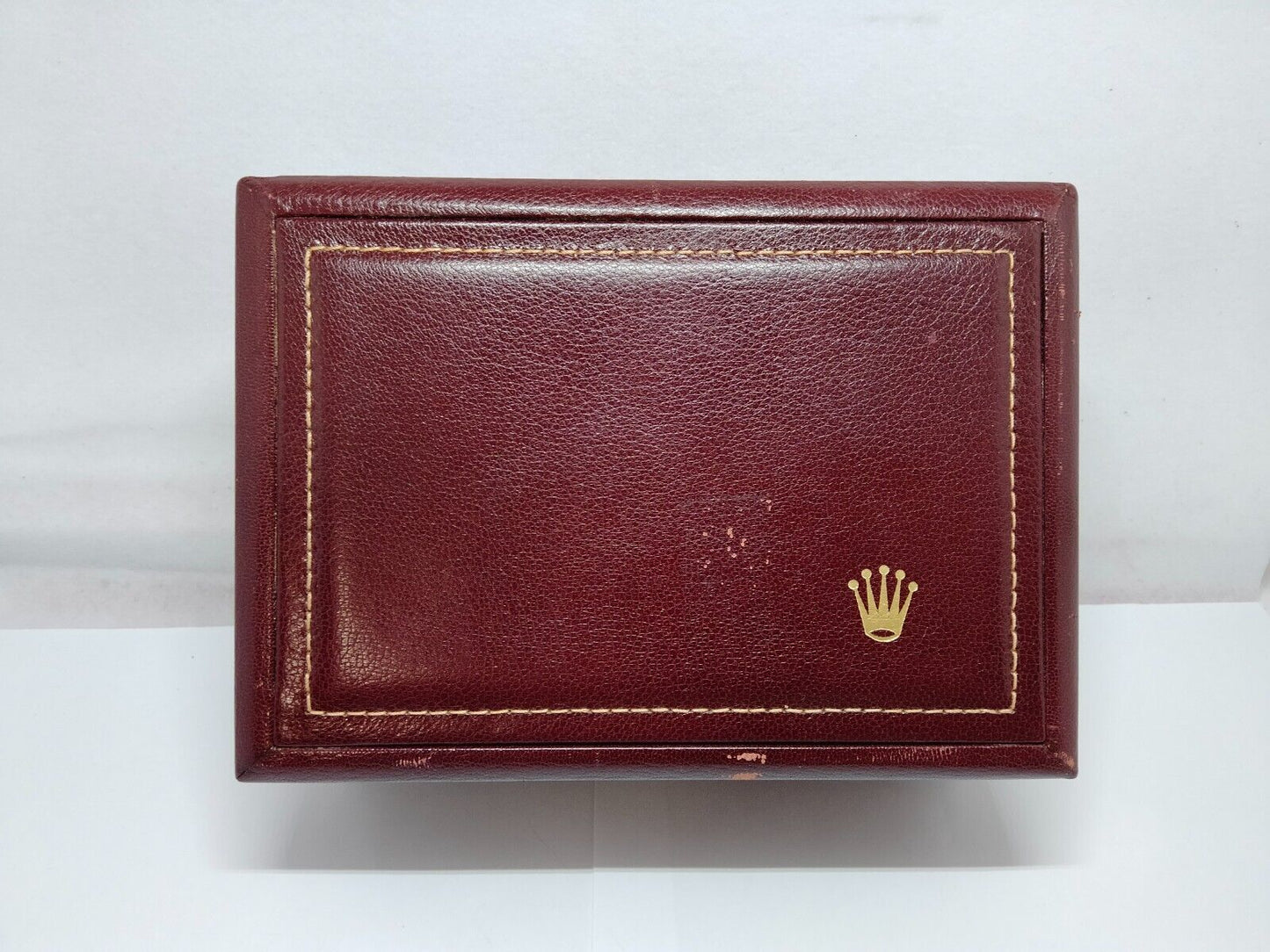 VINTAGE GENUINE ROLEX watch box case wood brown red 53.00.01 no inner 1009005y1S