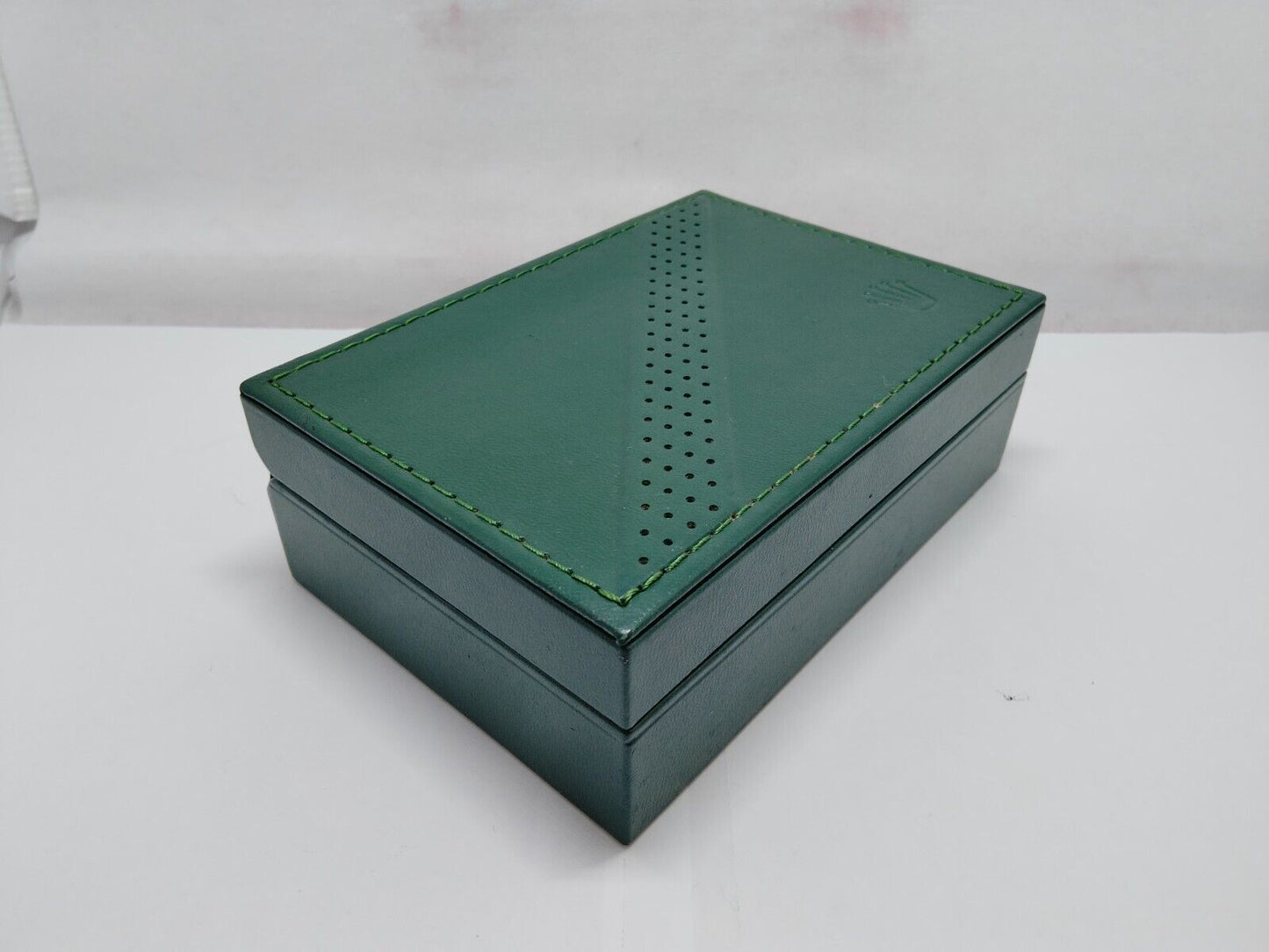 VINTAGE GENUINE ROLEX Green Watch Box Case no inner cushion wood 1118001y2S