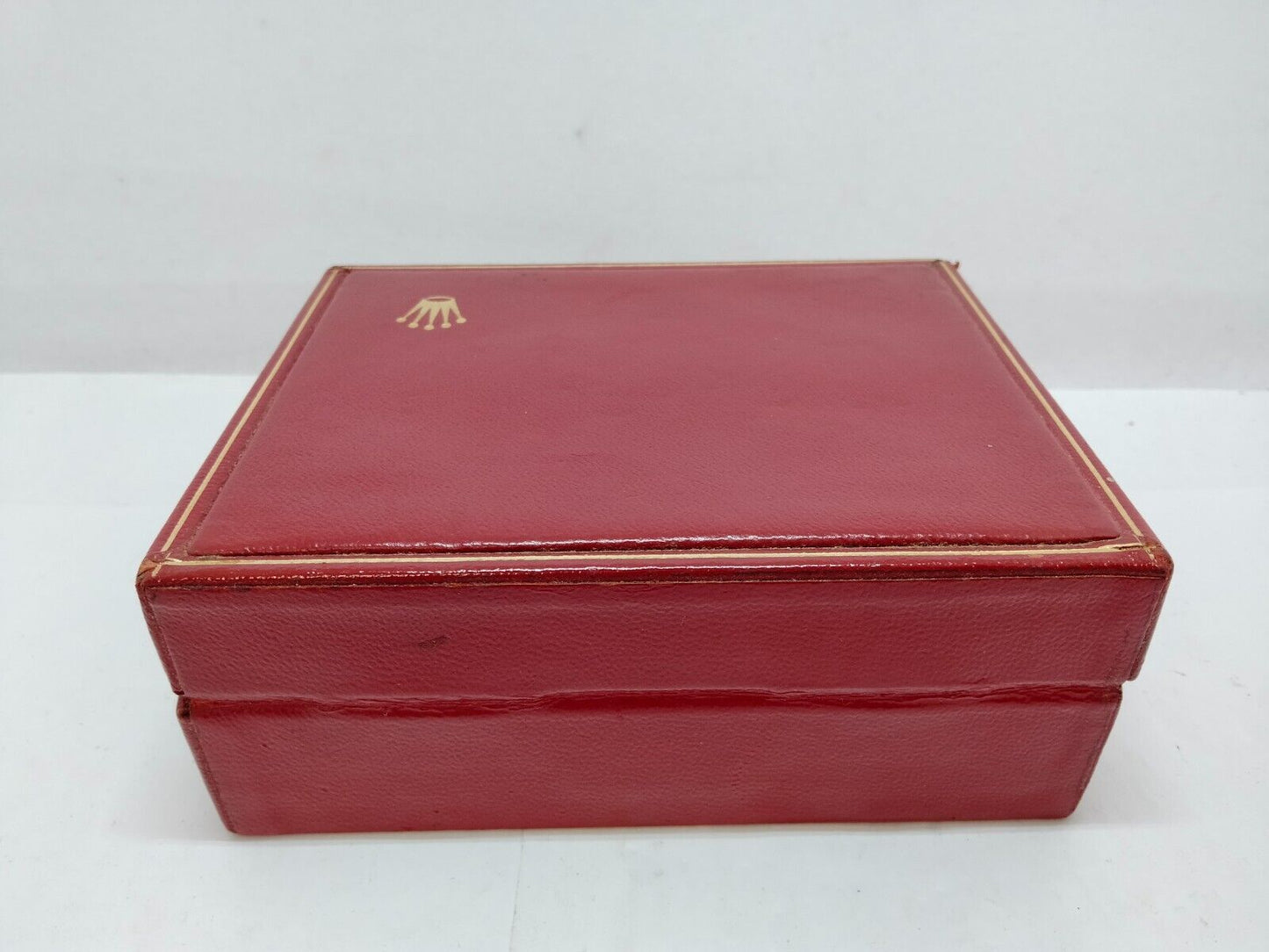 VINTAGE GENUINE ROLEX red watch box case 14.00.02 0707003y8S