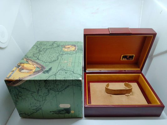 VINATAGE GENUINE Rolex Day-Date 18238 watch box case 17.00.03 Brown 230616003yS