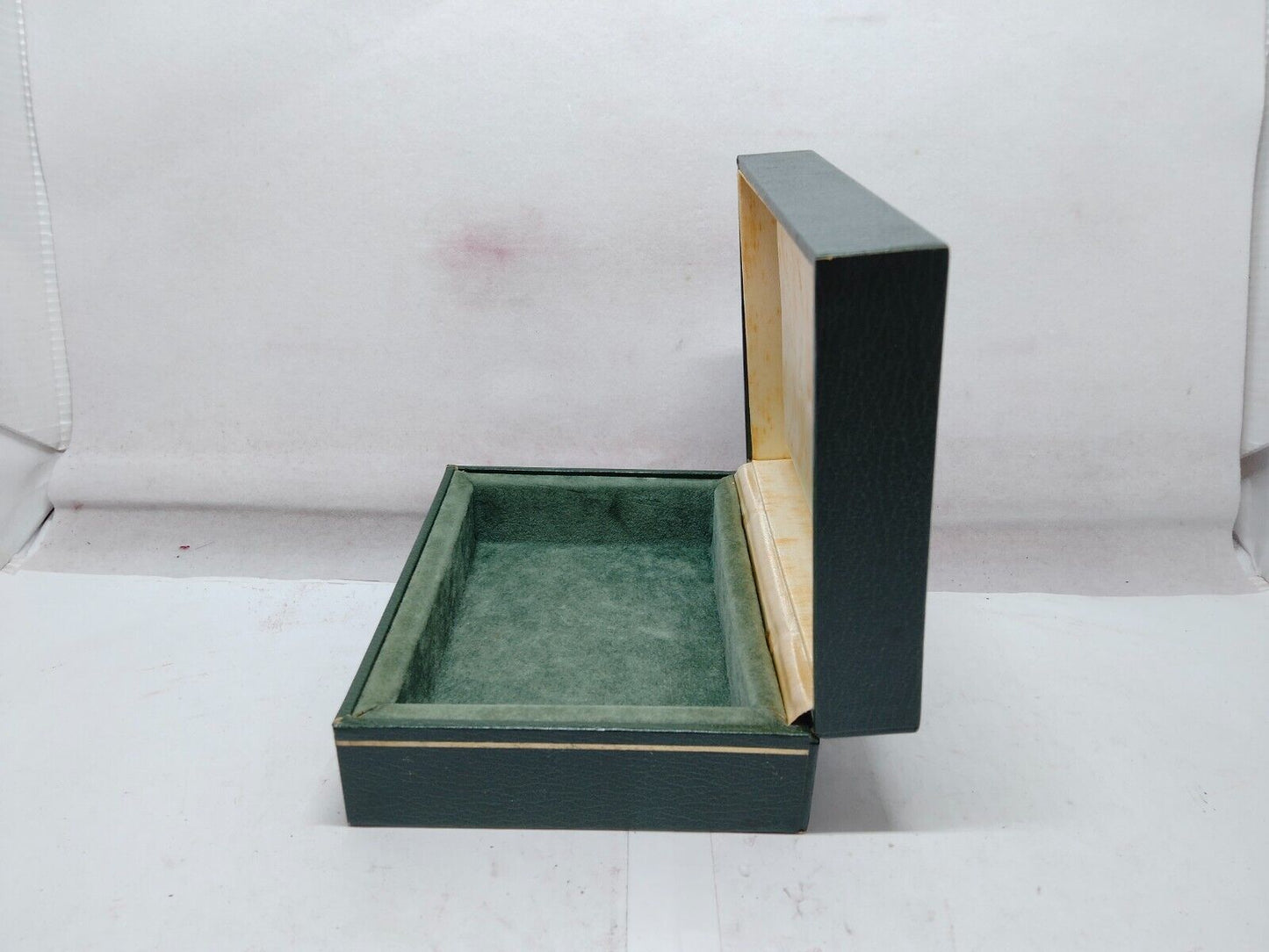 VINTAGE GENUINE ROLEX watch box case 11.00.91 Green wood no inner 231203007y2S