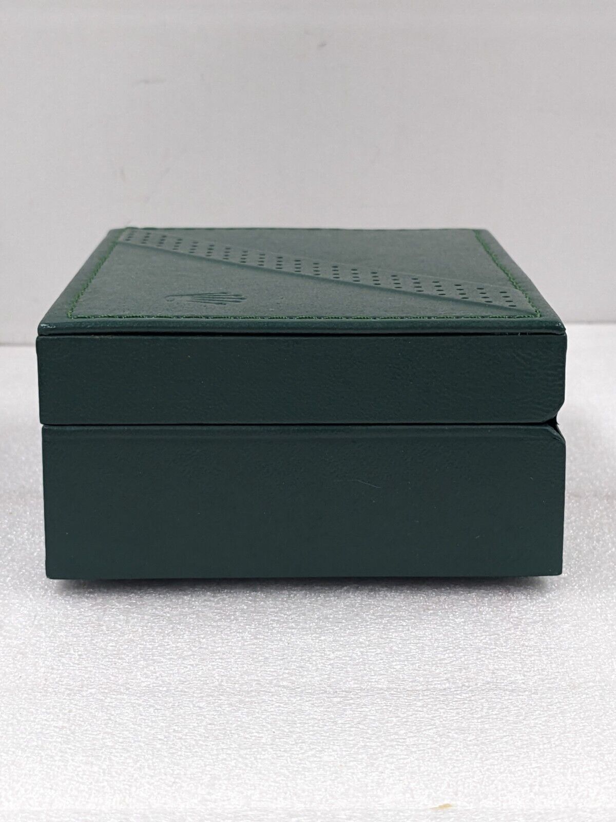 VINTAGE GENUINE ROLEX Green watch box case 68.00.2 leather no inner 231109004y7S