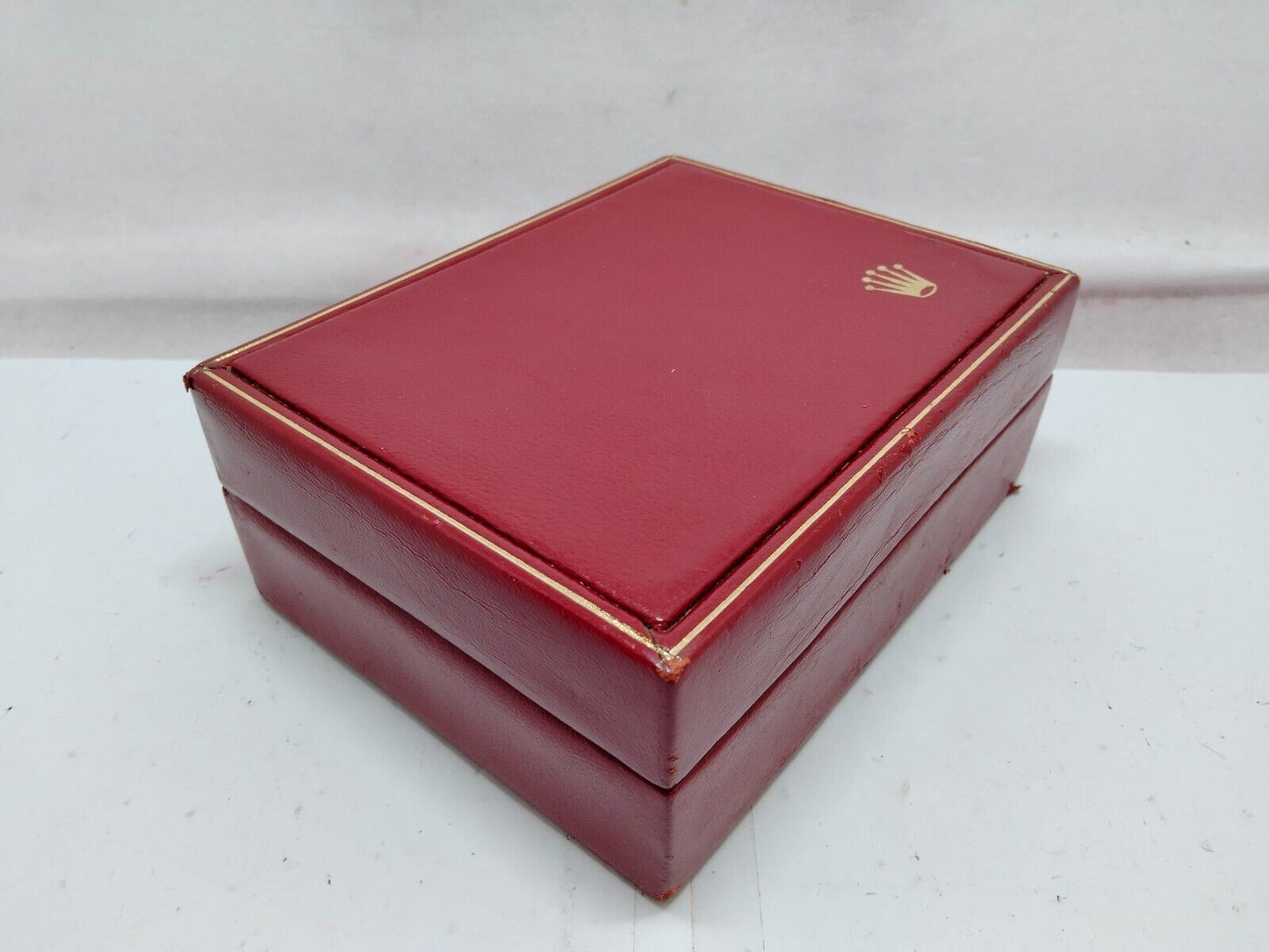 GENUINE ROLEX Red watch box case no inner cushion junk 14.00.02 230904005yS