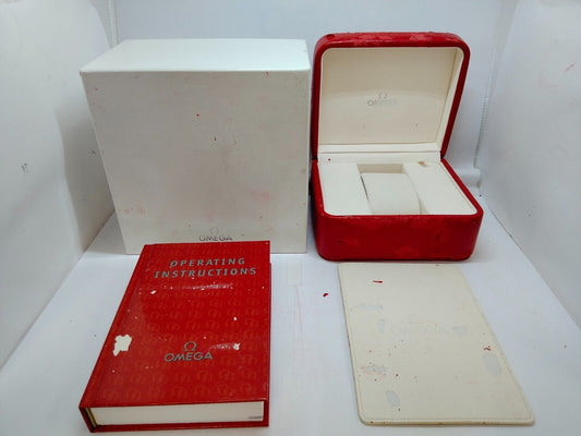 VINTAGE GENUINE OMEGA Speedmaster Seamaster watch box case booklet 0825004y1S