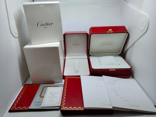 VINTAGE GENUINE Cartier watch box case KITKSA01 booklet 2011' DVD 1005001y5S