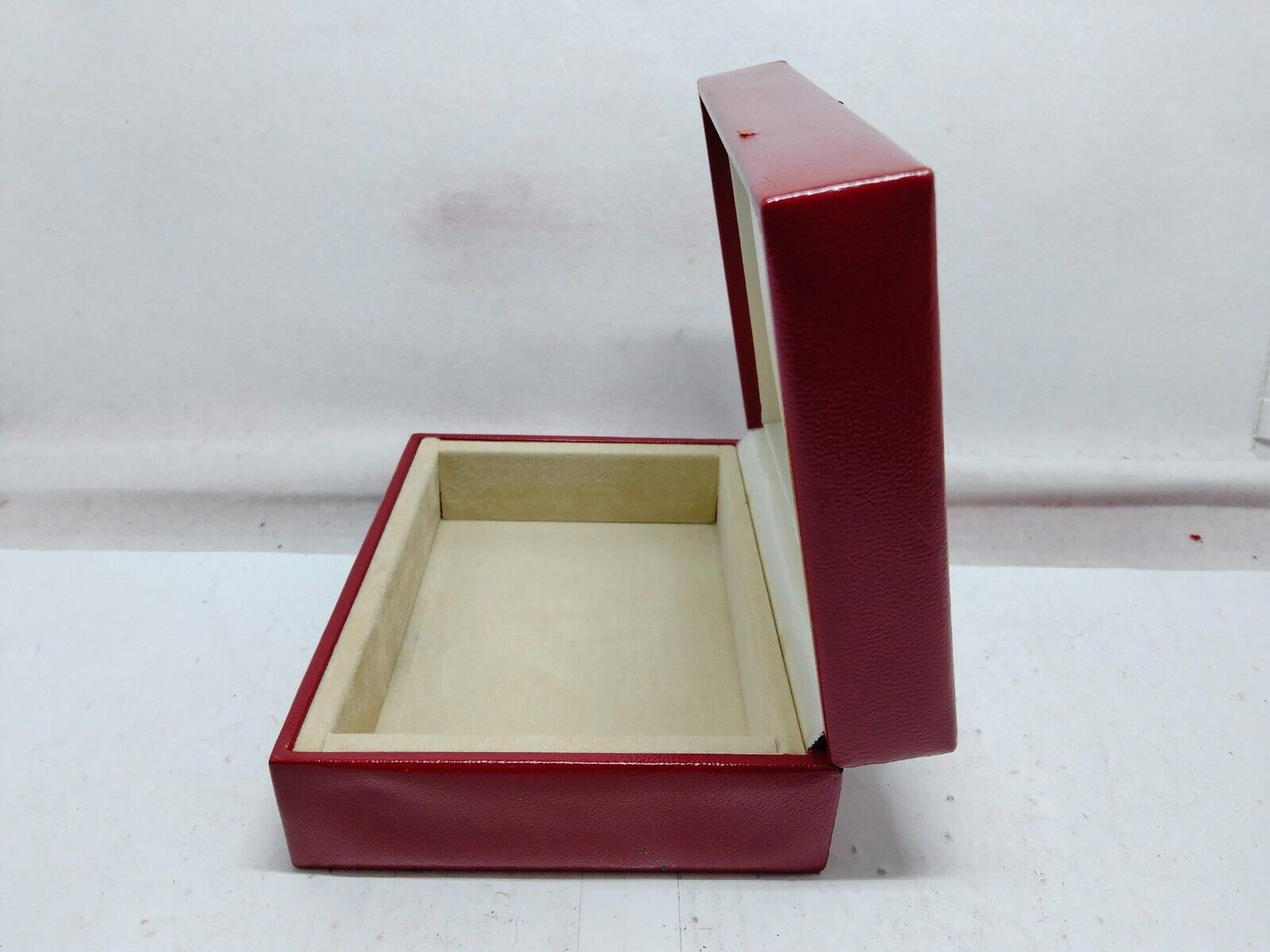 VINTAGE GENUINE ROLEX watch box case 14.00.02 Red wood no inner 230915007y3S