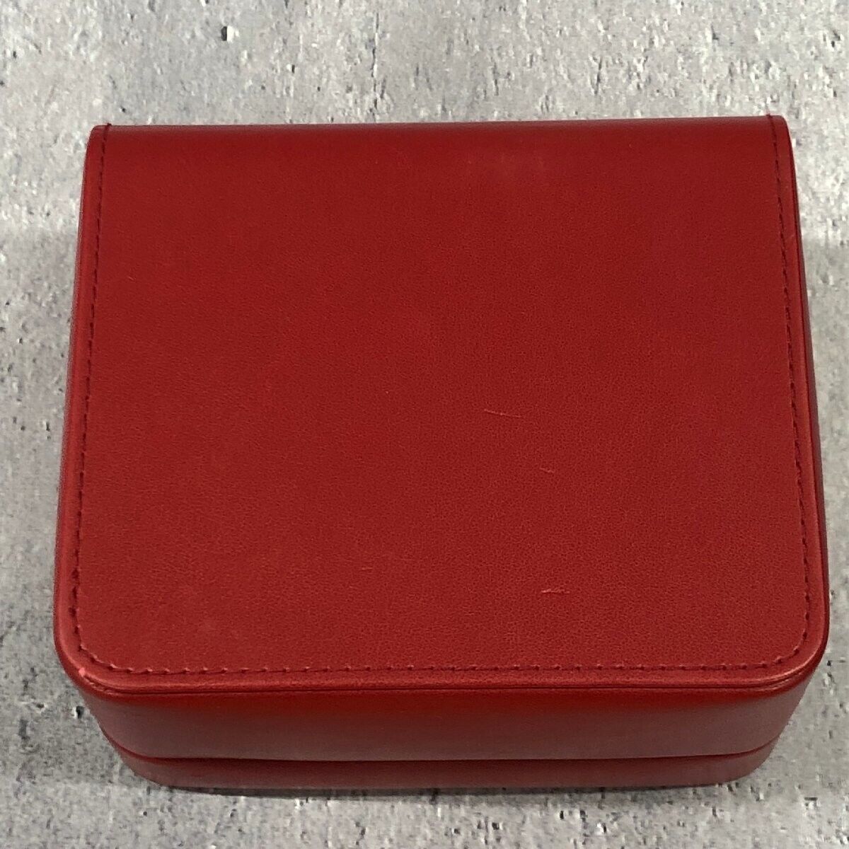 VINTAGE GENUINE OMEGA Speedmaster Seamaster watch box case Red wood 2312240015yS