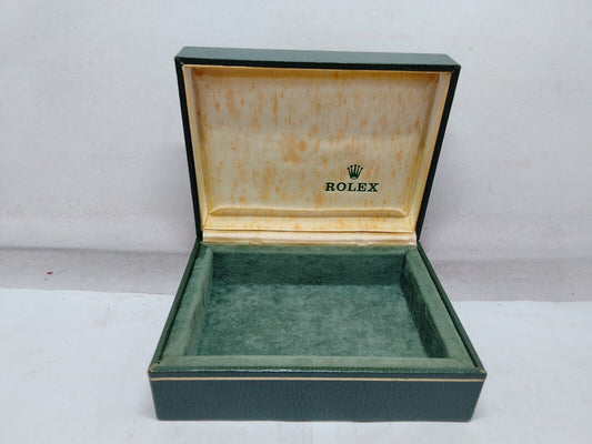 VINTAGE GENUINE ROLEX watch box case 11.00.91 Green wood no inner 231203007y2S