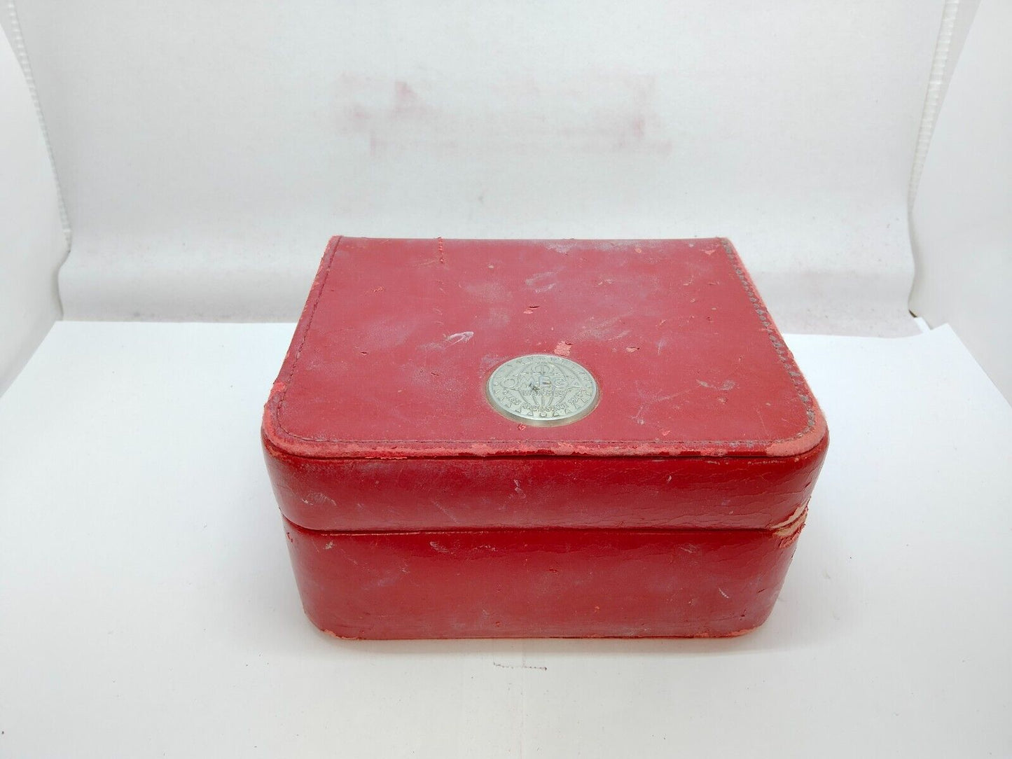 VINTAGE GENUINE OMEGA Speedmaster Seamaster red watch box case 0923002y2S