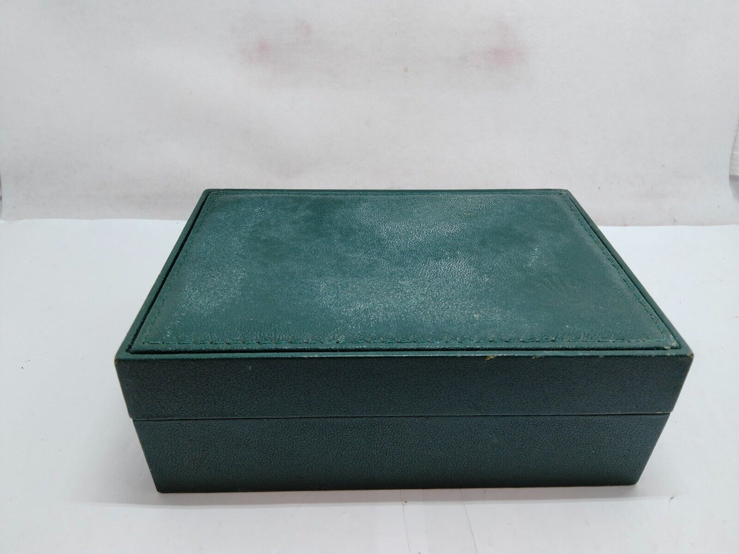 VINTAGE GENUINE ROLEX Green watch box case 68.00.08 no inner wood 230610001y1S