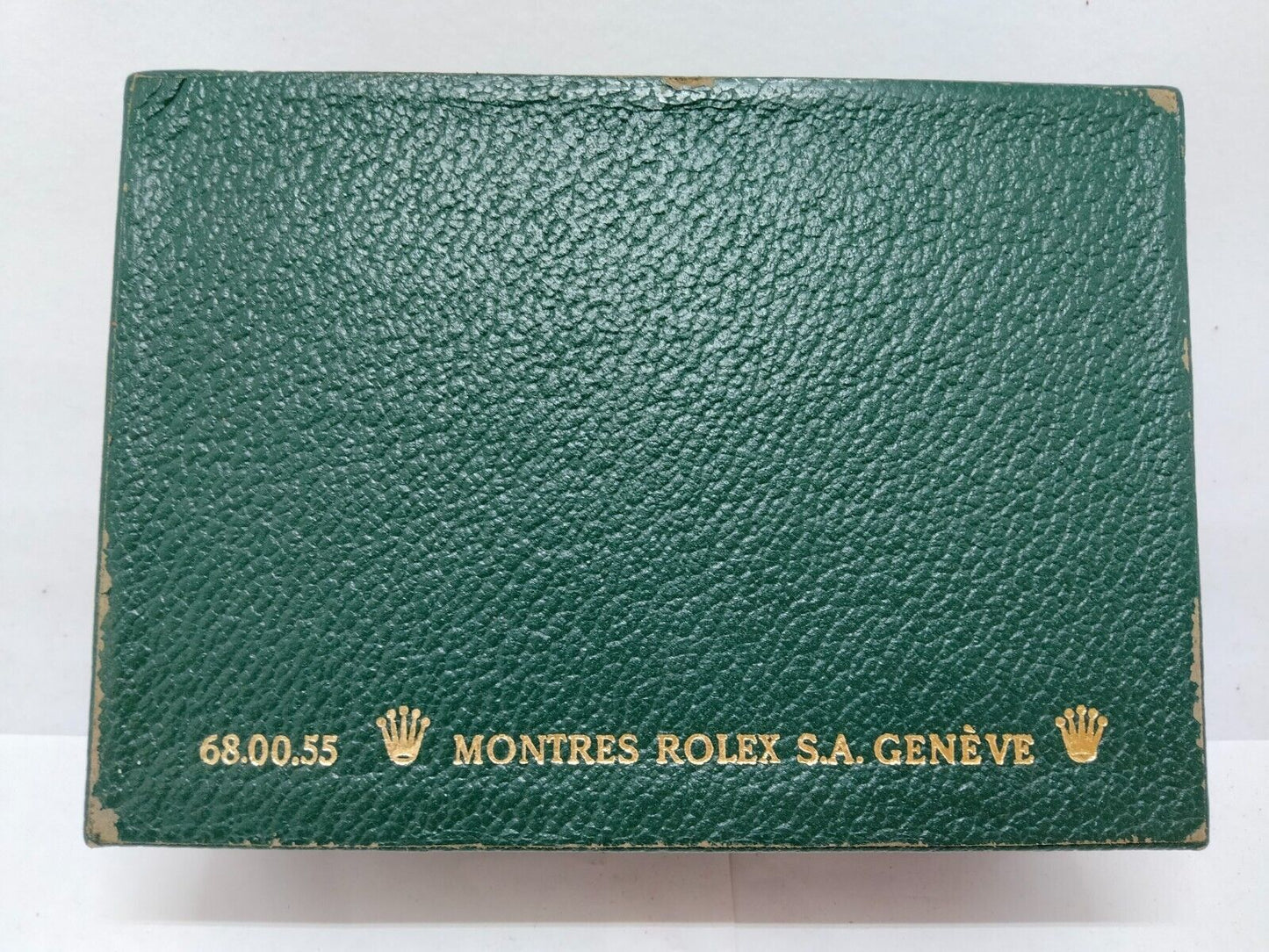 VINTAGE GENUINE ROLEX watch box case no inner cushion green 68.00.55 0610002y4S