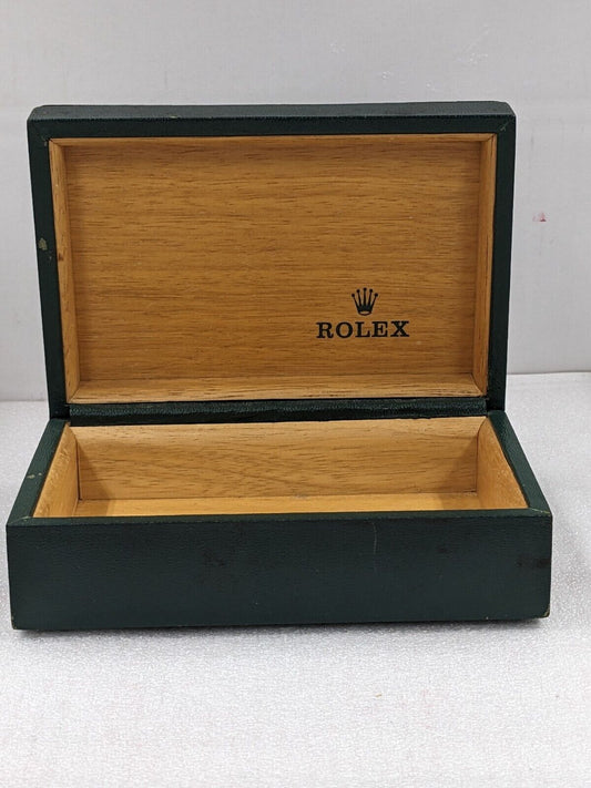 VINTAGE GENUINE ROLEX Green watch box case 68.00.06 no inner 231214006y3S