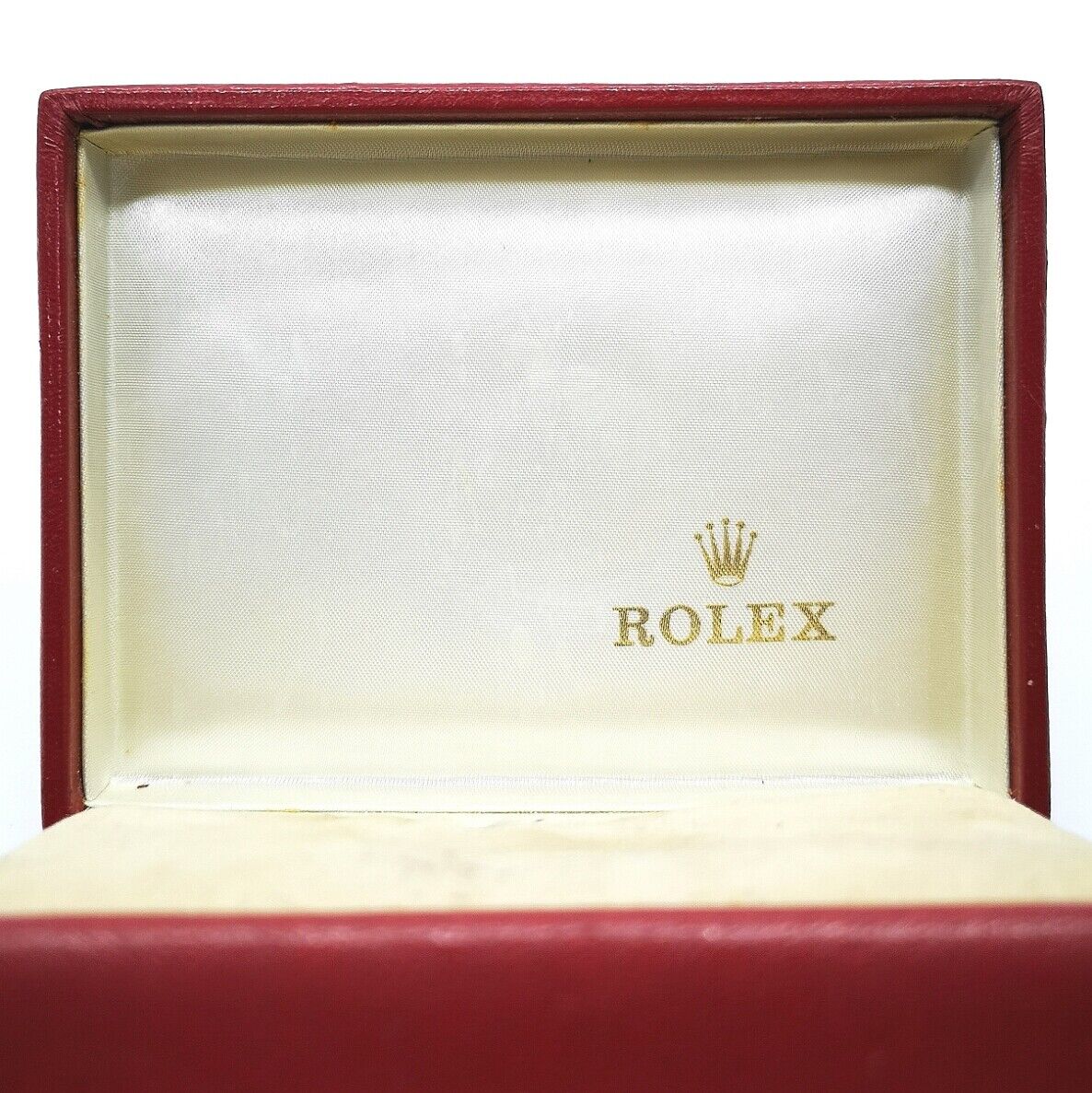 VINTAGE GENUINE ROLEX red watch box case 14.00.02 cushion 0322001m