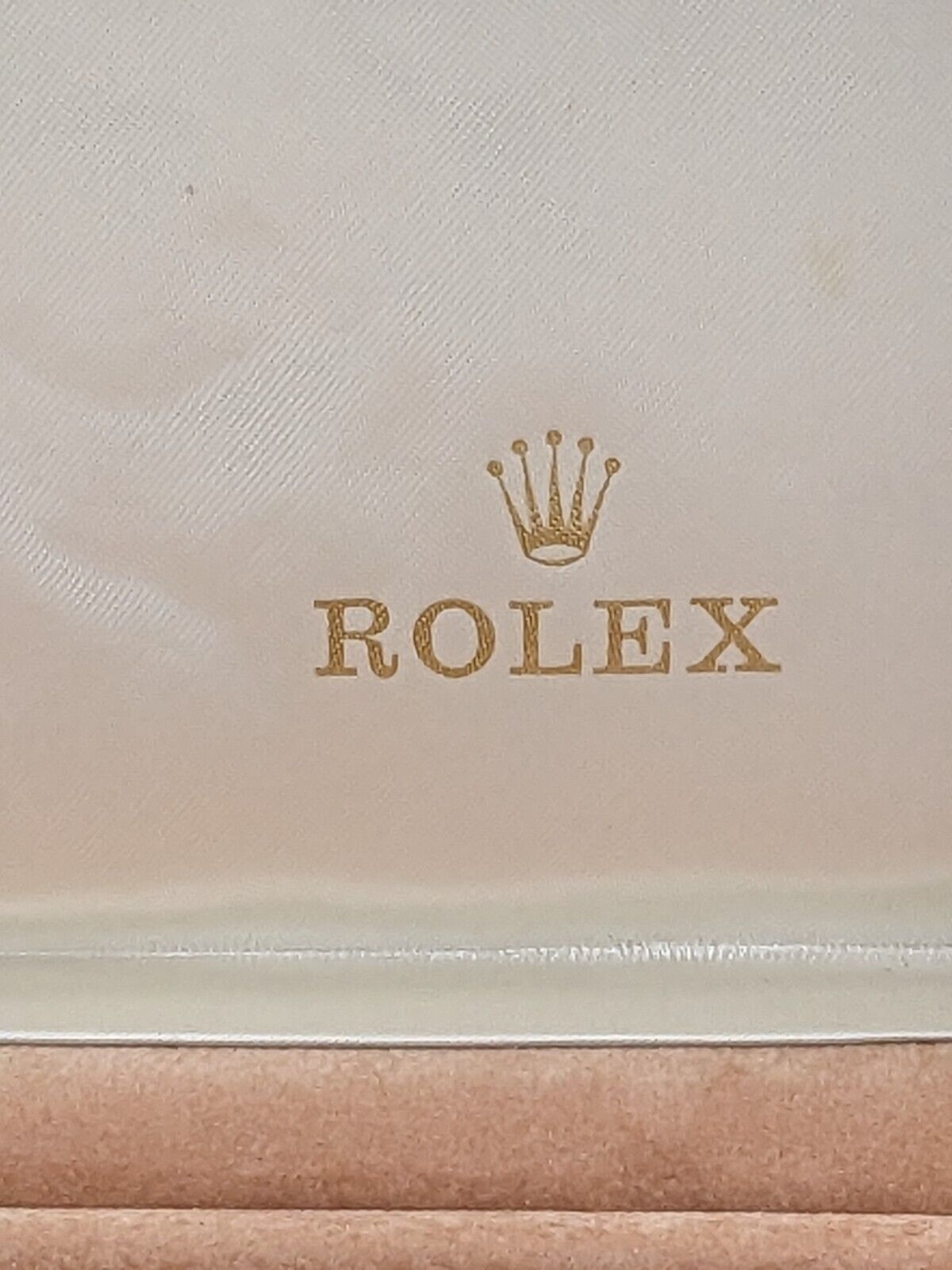 VINTAGE GENUINE ROLEX Red watch box case no inner 14.00.01 wood 231125003y3S