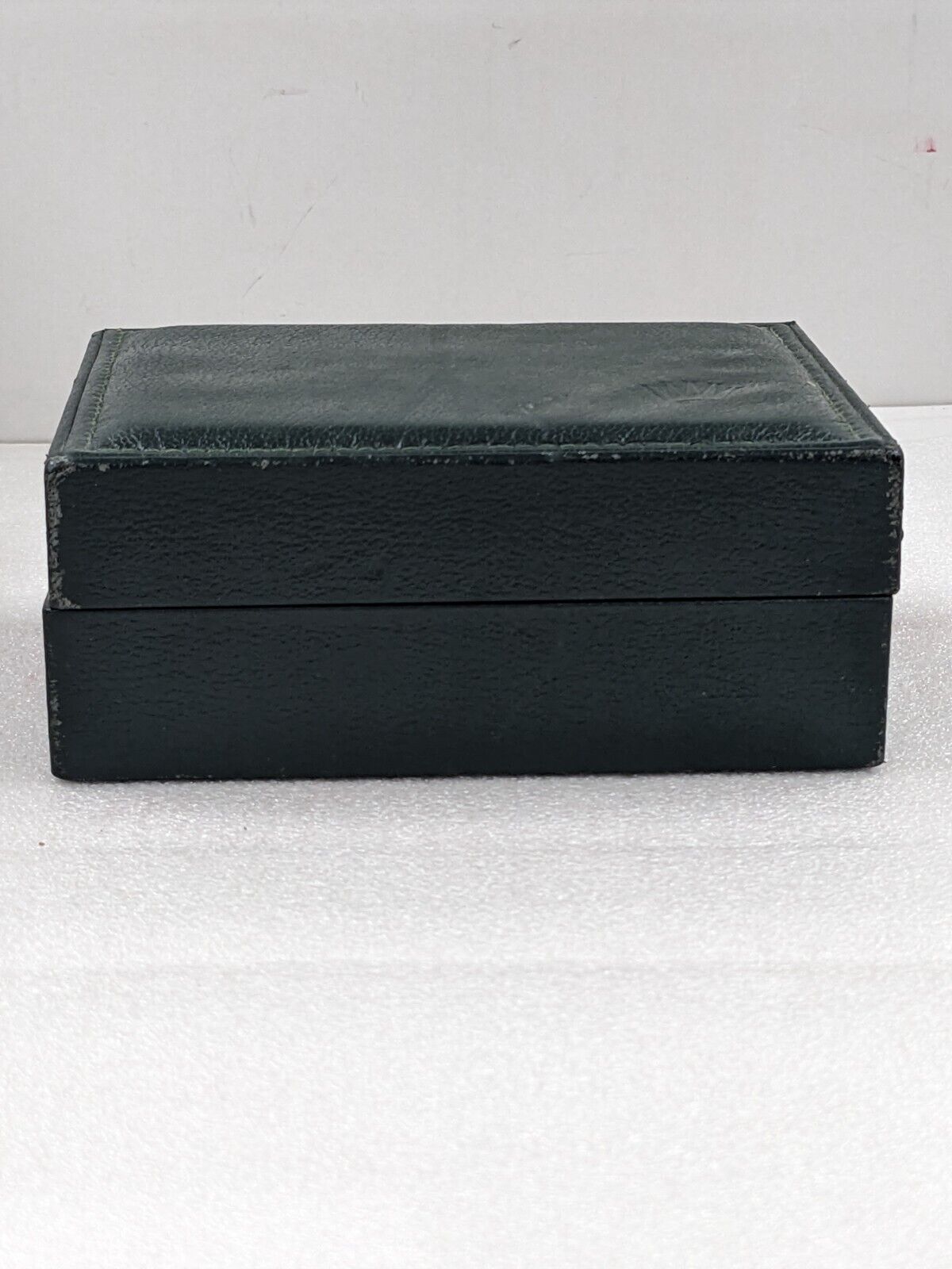 VINTAGE GENUINE ROLEX Green watch box case 11.00.01 leather junk 231109001y3S