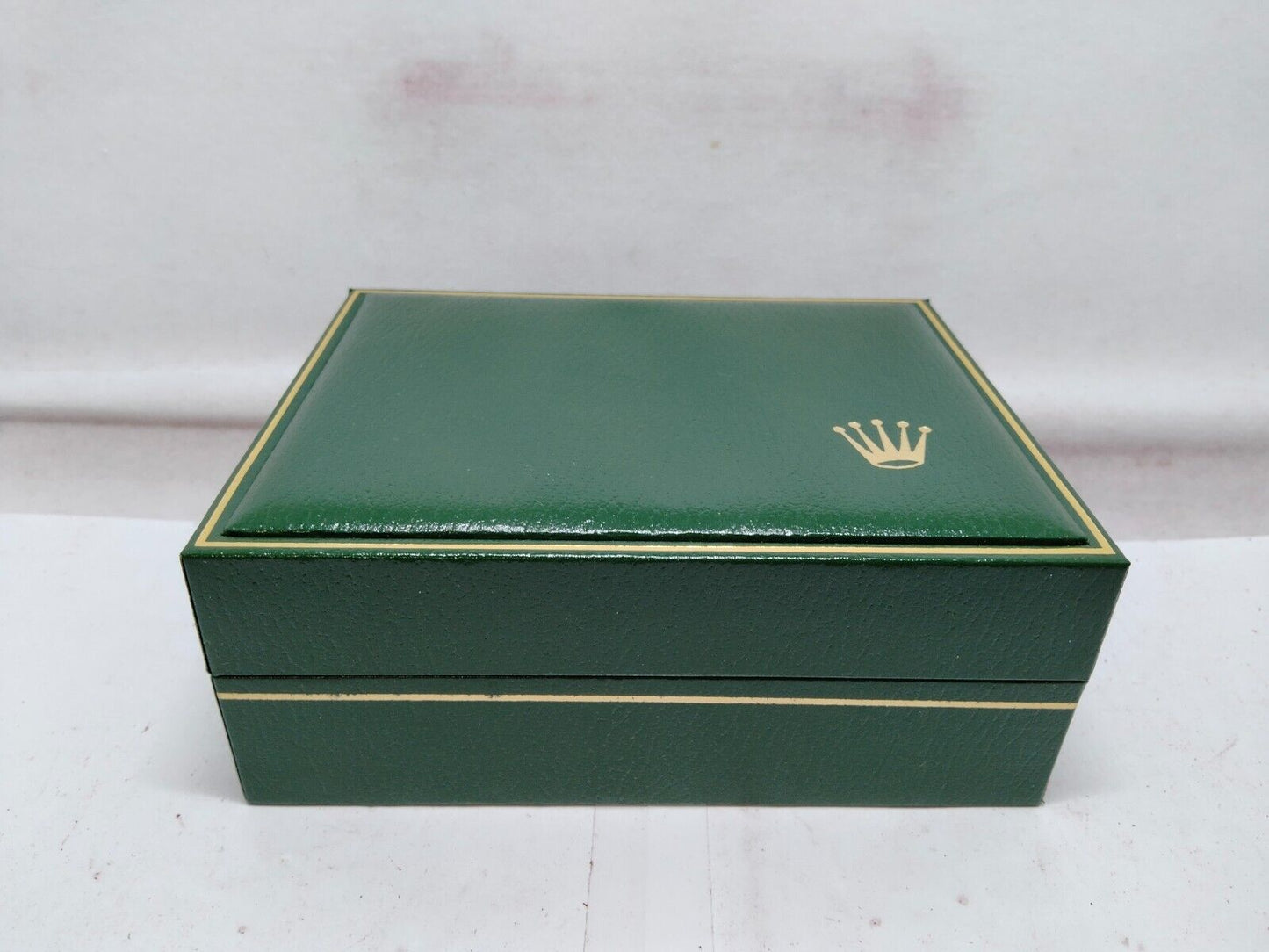 VINTAGE GENUINE ROLEX 69173/B Green watch box case 11.00.01 wood 230726002eS