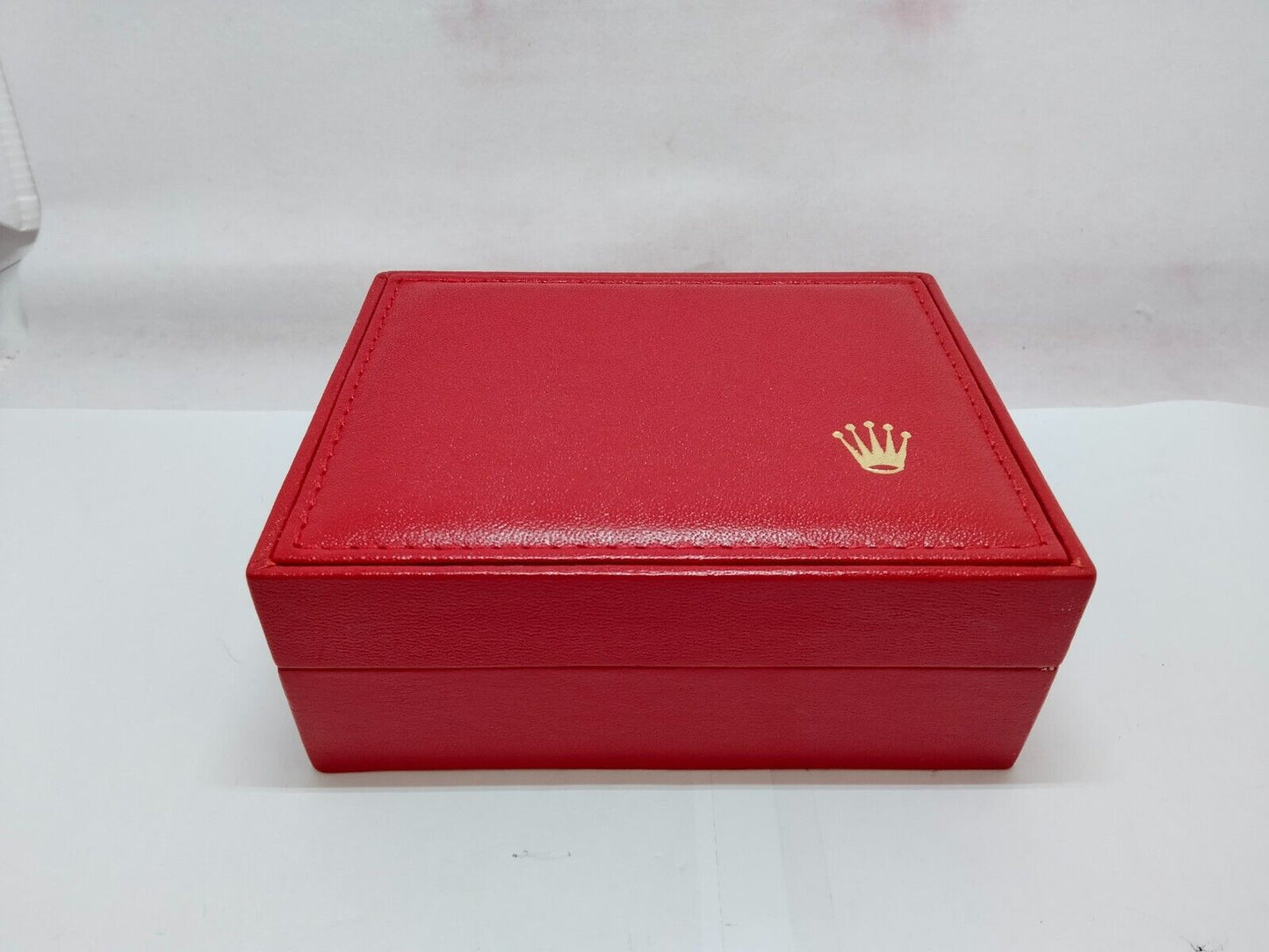 VINTAGE GENUINE ROLEX watch box case  no inner cushion red 14.00.08 1120011y4S